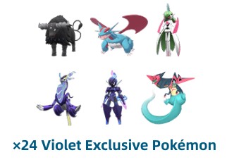 Violet Exclusive Pokemon Pack, perfect stats, fast delivery