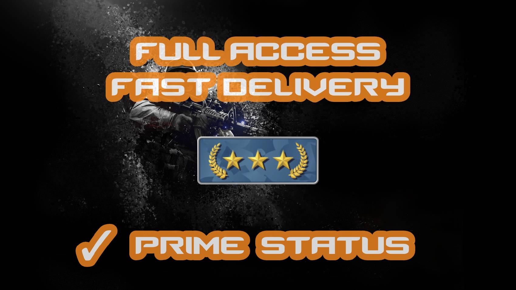 【Steam】CS:GO Prime Status Upgrade I GOLD NOVA I Many Hours Played I Add Friends | Full Access