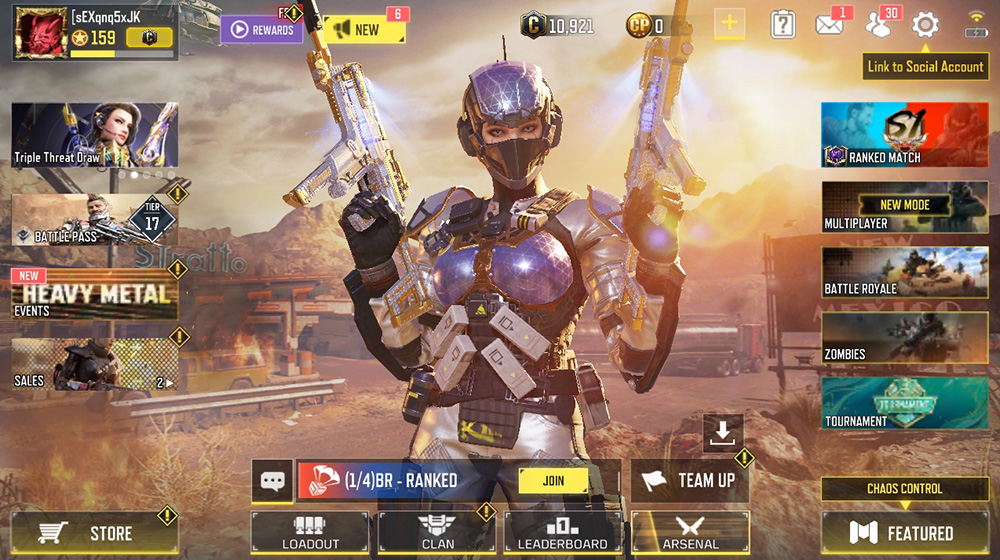 COD Mobile lvl 159 With Fennec Mythic - AK47 FrostBrand and 3 Legendary Guns