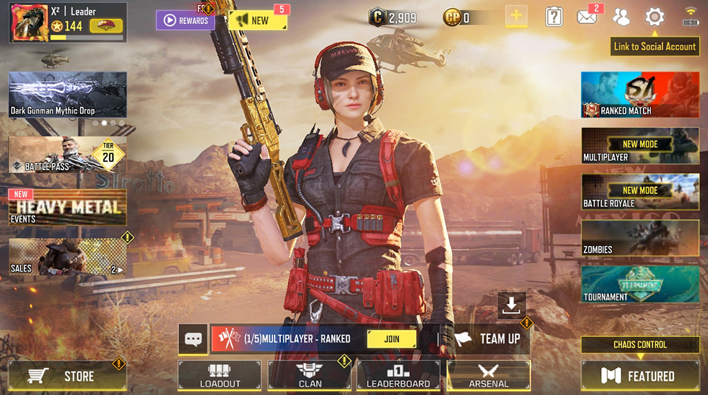 COD Mobile lvl 144 With 33 Characters - 46 Epic Guns