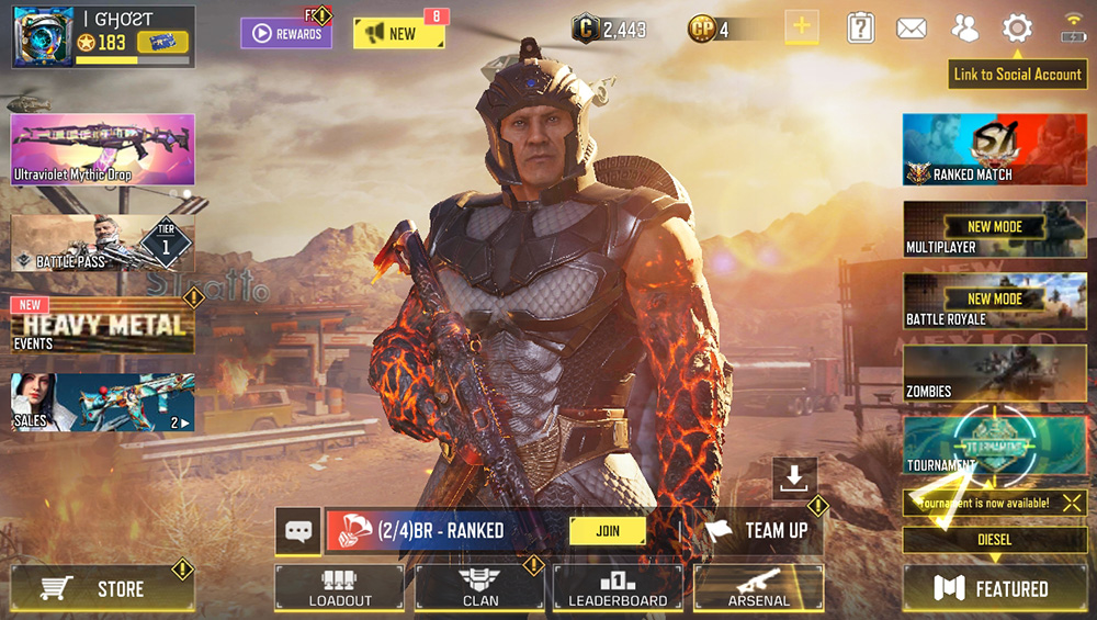 COD Mobile lvl 183 With 2 Legendary Guns + dlq33 red action